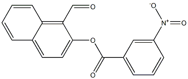 1-formyl-2-naphthyl 3-nitrobenzoate Struktur