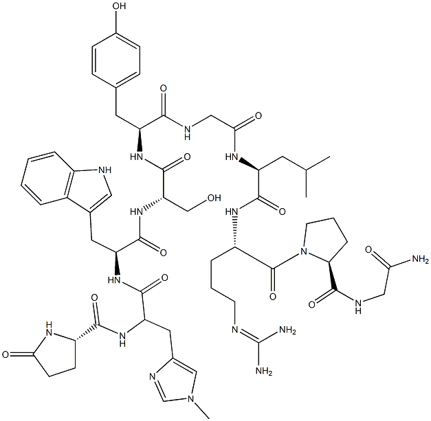 (His(1-Me)2)-LHRH Struktur