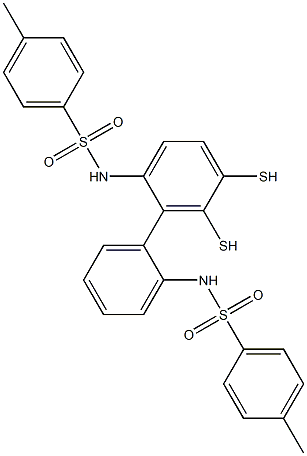 2,2′-Bis(4-methylbenzolsulfonylamido)-diphenyldisulfid Struktur