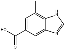 1H-Benzimidazole-5-carboxylicacid,7-methyl-(9CI) Struktur