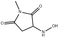 2,5-Pyrrolidinedione,3-(hydroxyamino)-1-methyl-(9CI) Struktur