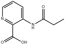 2-Pyridinecarboxylicacid,3-[(1-oxopropyl)amino]-(9CI) Struktur