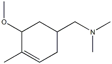 3-Cyclohexene-1-methanamine,5-methoxy-N,N,4-trimethyl-(9CI) Struktur