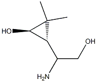 Cyclopropaneethanol, beta-amino-3-hydroxy-2,2-dimethyl-, (betaR,1R,3S)-rel- (9CI) Struktur