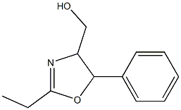 4-Oxazolemethanol,2-ethyl-4,5-dihydro-5-phenyl-(9CI) Struktur