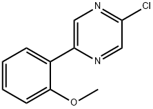 2-Chloro-5-(2-methoxy-phenyl)-pyrazine Struktur