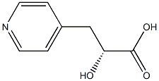 4-Pyridinepropanoicacid,-alpha--hydroxy-,(-alpha-R)-(9CI) Struktur