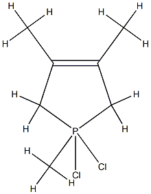 1,3,4-trimethyl-delta(3)-phospholene-1,1-dichloride Struktur