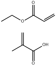 2-Propenoic acid, 2-methyl-, polymer with ethyl 2-propenoate, sodium salt Struktur