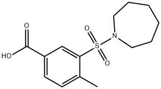 3-(azepane-1-sulfonyl)-4-methylbenzoic acid Struktur