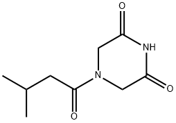 2,6-Piperazinedione,4-(3-methyl-1-oxobutyl)-(9CI) Struktur