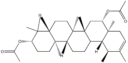 (18α,19α)-Urs-20-ene-3β,16β-diol diacetate Struktur