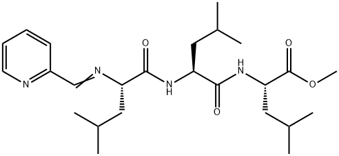 N-(2-Pyridinylmethylene)-L-Leu-L-Leu-Leu-OMe Struktur