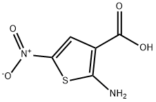 3-Thiophenecarboxylicacid,2-amino-5-nitro-(9CI) Struktur