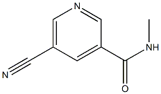 3-Pyridinecarboxamide,5-cyano-N-methyl-(9CI) Struktur