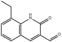 3-Quinolinecarboxaldehyde,8-ethyl-1,2-dihydro-2-oxo-(9CI) Struktur