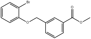 methyl 3-[(2-bromophenoxy)methyl]benzoate Struktur