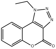 [1]Benzopyrano[3,4-d]-1,2,3-triazol-4(1H)-one,1-ethyl-(9CI) Struktur