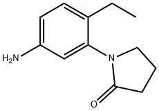 2-Pyrrolidinone,1-(5-amino-2-ethylphenyl)-(9CI) Struktur