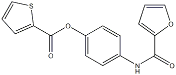 4-(2-furoylamino)phenyl 2-thiophenecarboxylate Struktur