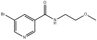 5-bromo-N-(2-methoxyethyl)nicotinamide Struktur