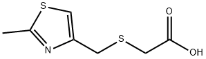 2-{[(2-methyl-1,3-thiazol-4-yl)methyl]sulfanyl}acetic acid Struktur