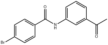 N-(3-acetylphenyl)-4-bromobenzamide Struktur