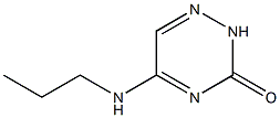 1,2,4-Triazin-3(2H)-one,5-(propylamino)-(9CI) Struktur