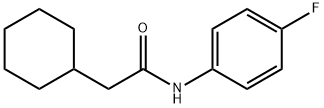 2-cyclohexyl-N-(4-fluorophenyl)acetamide Struktur