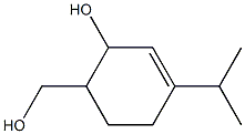 3-Cyclohexene-1-methanol,2-hydroxy-4-(1-methylethyl)-(9CI) Struktur