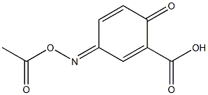 1,4-Cyclohexadiene-1-carboxylicacid,3-[(acetyloxy)imino]-6-oxo-(9CI) Struktur