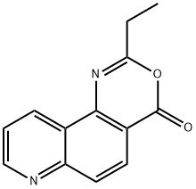 4H-Pyrido[2,3-h]-3,1-benzoxazin-4-one,2-ethyl-(9CI) Struktur