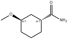 Cyclohexanecarboxamide, 3-methoxy-, (1R,3R)-rel- (9CI) Struktur