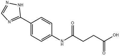 N-[p-(1H-1,2,4-Triazol-5-yl)phenyl]succinamidic acid Struktur