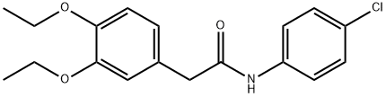 N-(4-chlorophenyl)-2-(3,4-diethoxyphenyl)acetamide Struktur