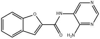 2-Benzofurancarboxamide,N-(4-amino-5-pyrimidinyl)-(9CI) Struktur