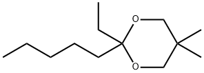 1,3-Dioxane,2-ethyl-5,5-dimethyl-2-pentyl-(9CI) Struktur