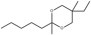 1,3-Dioxane,5-ethyl-2,5-dimethyl-2-pentyl-(9CI) Struktur