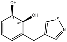 3,5-Cyclohexadiene-1,2-diol,3-(4-isothiazolylmethyl)-,(1R,2S)-rel-(9CI) Struktur