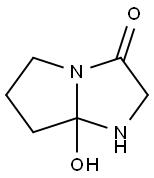 3H-Pyrrolo[1,2-a]imidazol-3-one,hexahydro-7a-hydroxy-(9CI) Struktur