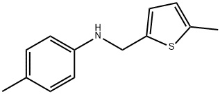 4-methyl-N-[(5-methylthiophen-2-yl)methyl]aniline Struktur