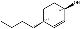 2-Cyclohexen-1-ol, 4-butyl-, (1R,4R)-rel- (9CI) Struktur