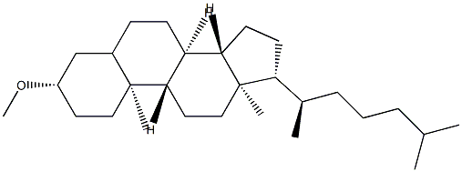 3β-Methoxycholestane Struktur