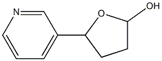 5-(3-PYRIDYL)-2-HYDROXYTETRAHYDROFURAN Struktur