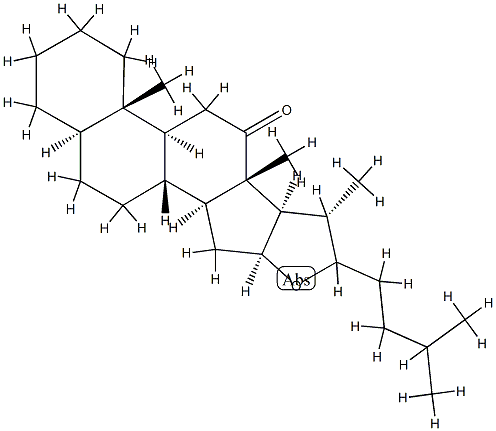 5α-Furostan-12-one Struktur