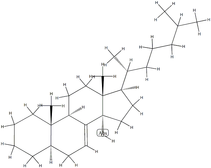 5α-Cholest-7-en-14-ol Struktur