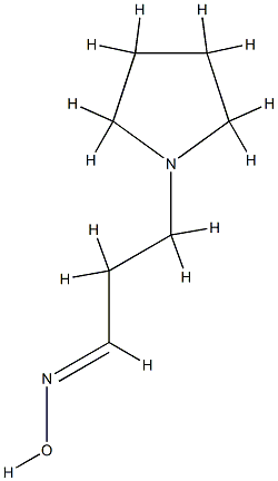 1-Pyrrolidinepropanal,oxime,[C(E)]-(9CI) Struktur