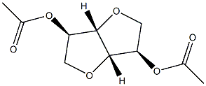 2-O,5-O-Diacetyl-1,4:3,6-dianhydro-D-iditol Struktur