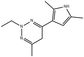 1,2,3-Triazine,4-(2,5-dimethyl-1H-pyrrol-3-yl)-2-ethyl-2,5-dihydro-6-methyl-(9CI) Struktur