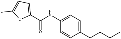 2-Furancarboxamide,N-(4-butylphenyl)-5-methyl-(9CI) Struktur